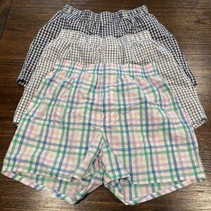 NWOT Set of 3 - J.Crew Factory Men's Sz S Woven Boxer Shorts Underwear Cotton